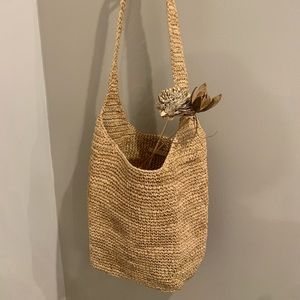 Jenni Kayne Raffia Crossbody Bag